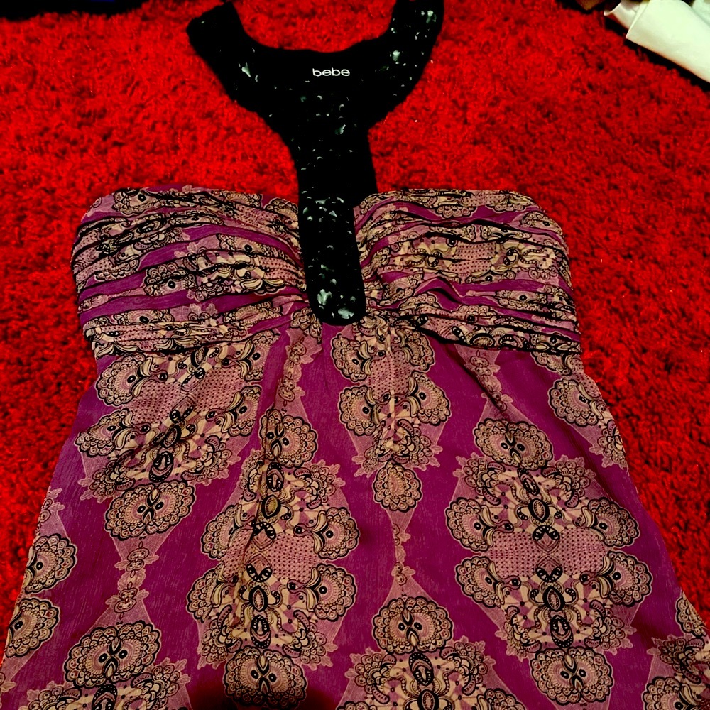 Women’s Size S- Bebe Embellished Halter top